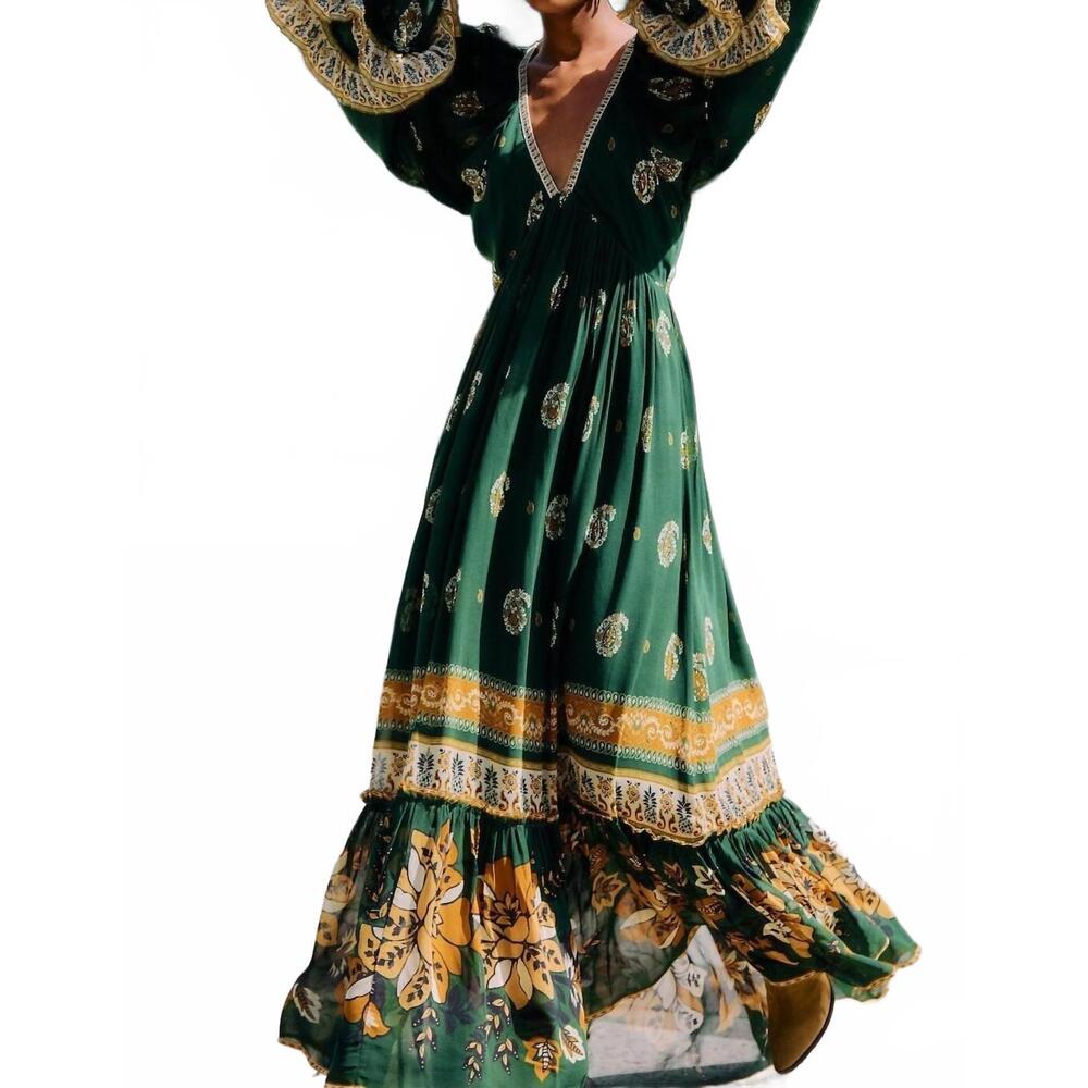 NEW FARM RIO ayla maxi dress in green - Picture 5 of 6